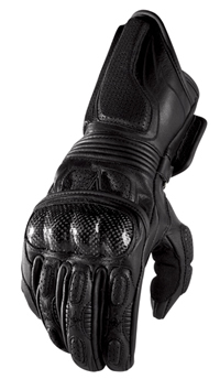 Icon Merc Carbon Fiber Black Long Gloves